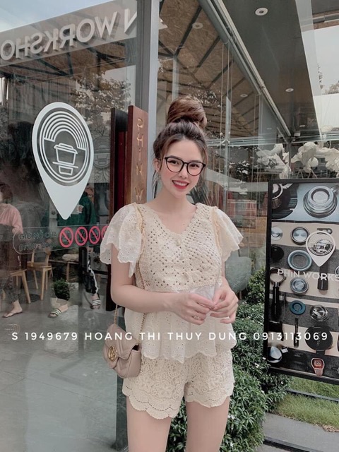 Set áo cánh tiên ren + quần ren