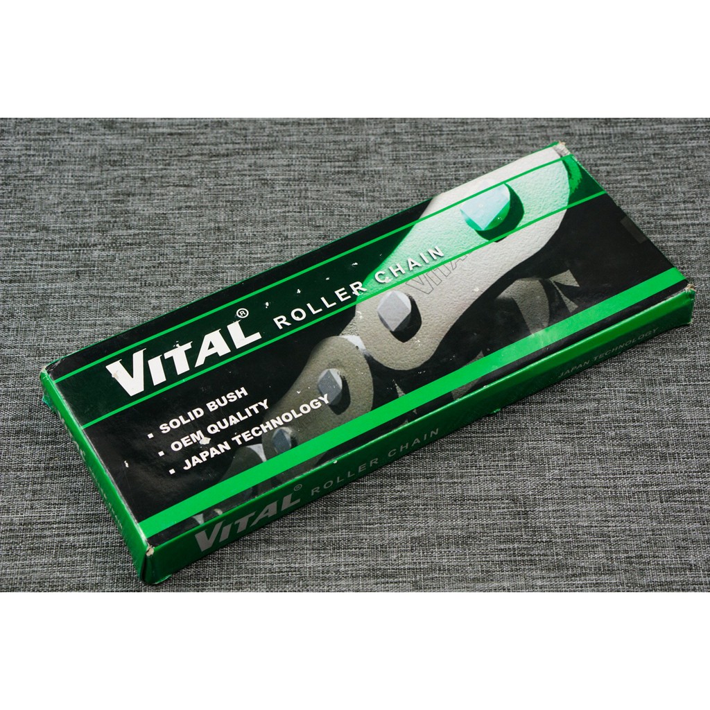 Sên 7ly VITAL 106L - 114 mắc - 122 - 124L - 132 mắc, xích tải 7 ly có khóa sên, nhập khẩu Malaysia