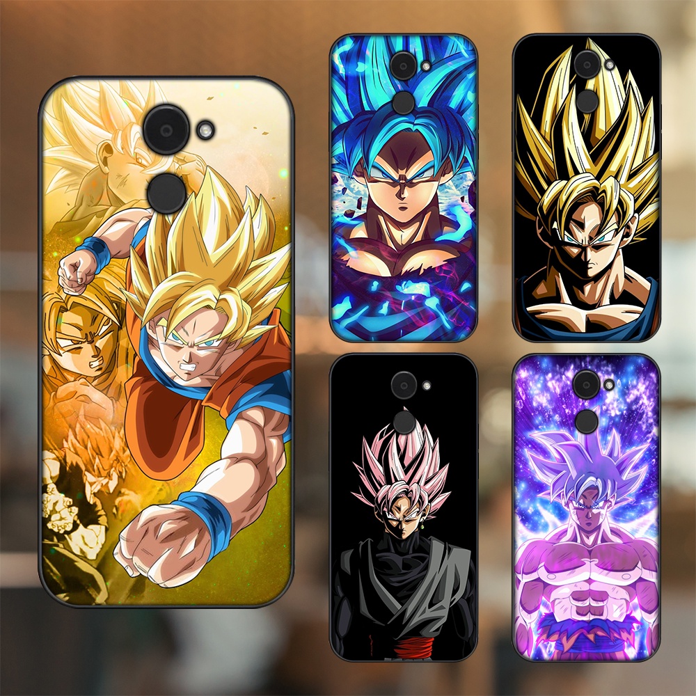 Ốp lưng Huawei Y7 Prime viền đen in hình Goku Dragon Ball