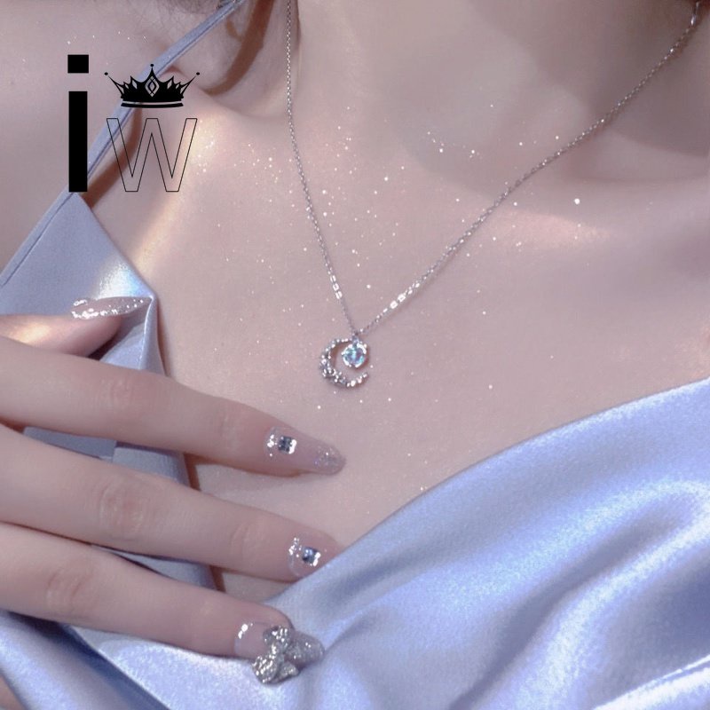 Vòng cổ Mặt Hình Ngôi Sao / Nơ / Mặt Trăng Đính Ngọc Trai Thời Trang Cho