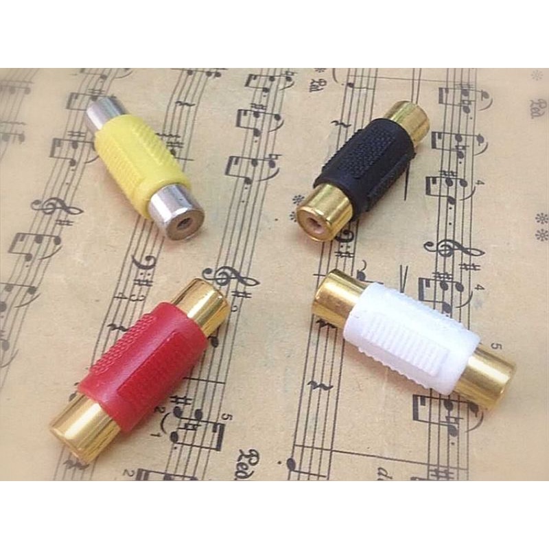 Đầu chuyển đổi AV RCA hoa sen 2 đầu cái nối thẳng