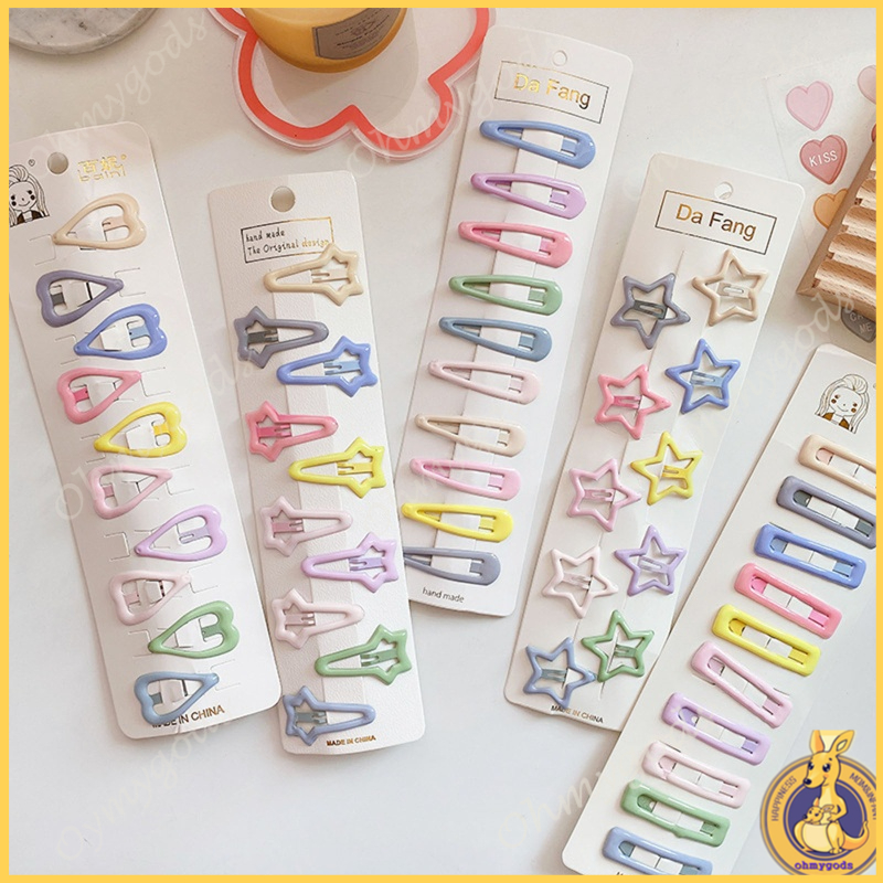 Set 10 Kẹp Tóc Dễ Thương Cho Bé Gái