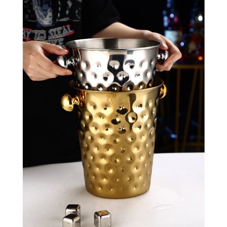 Xô đá 5L inox 304 cho nhà hàng quán bar Millai ML2424