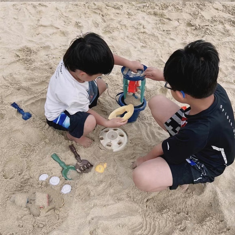 Bộ đồ chơi xúc cát dạng xô và xẻng xúc cát đi biển mùa hè cho bé