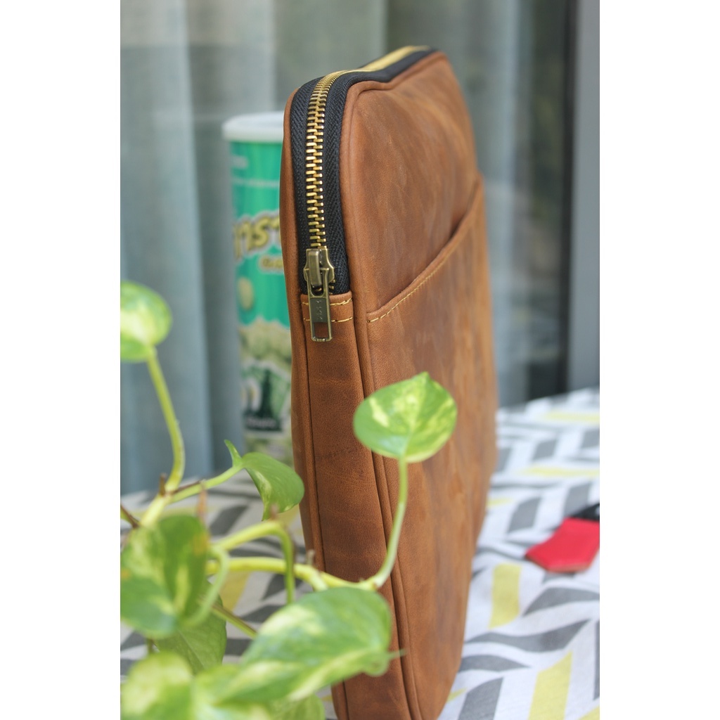 Túi da bò - túi chống sốc laptop - Da bò thật Buffalo Leather BF 111 - Thời Trang Nam