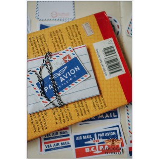 HỘP STICKER LABEL 60 MIẾNG- mẫu air mail