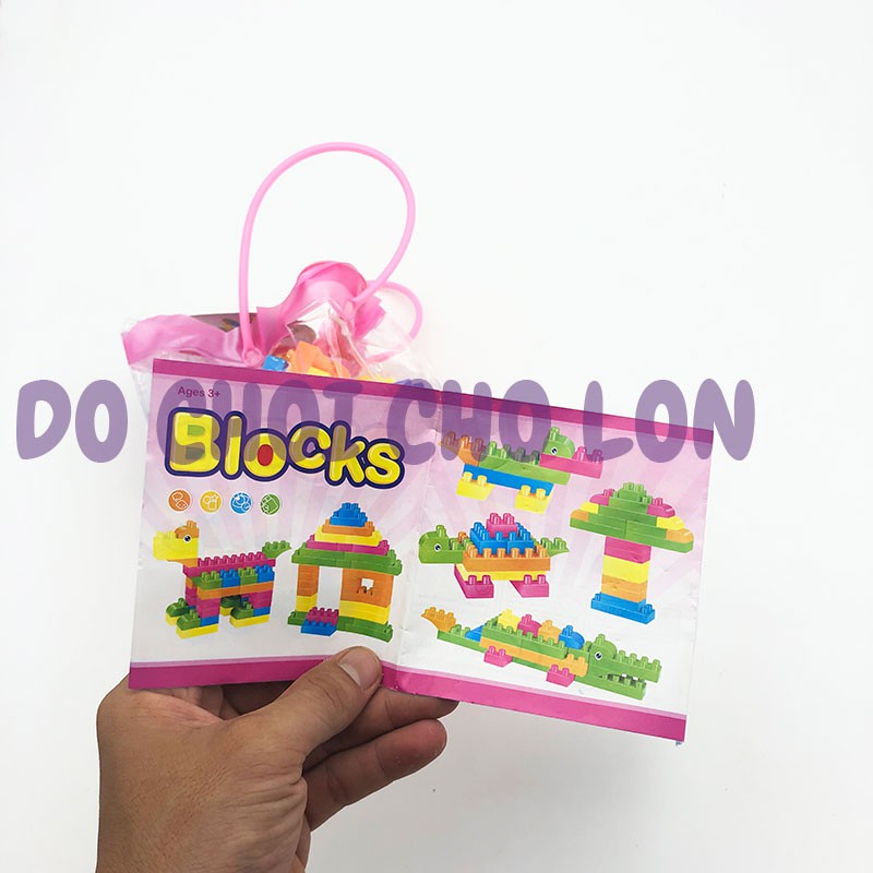 Giỏ đồ chơi lắp ráp hình hươu sừng bằng nhựa 178-43