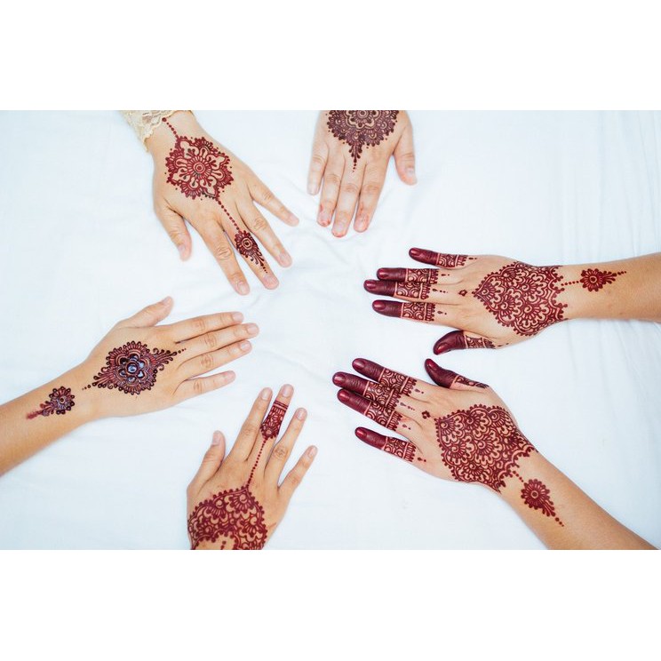 Móng Tay Giả Vẽ Henna Hena Neha Arabic Bpom