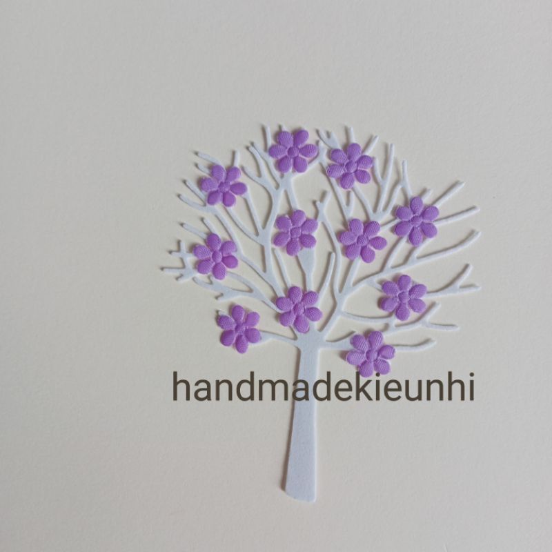 100 hoa vải size nhỏ 1cm, trộn nhiều màu - Thích hợp trang trí thiệp, bưu thiếp, bao lì xì,....