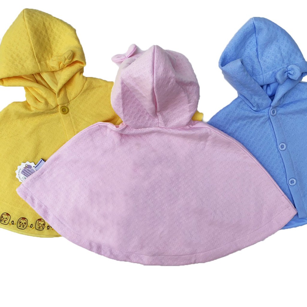 Áo choàng Cotton Hoodie Unisex bé sơ sinh BabyBean