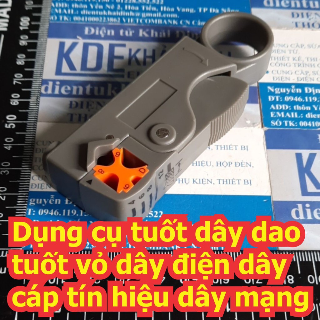 Dụng cụ tuốt dây dao tuốt vỏ dây điện dây cáp tín hiệu dây mạng kde7156