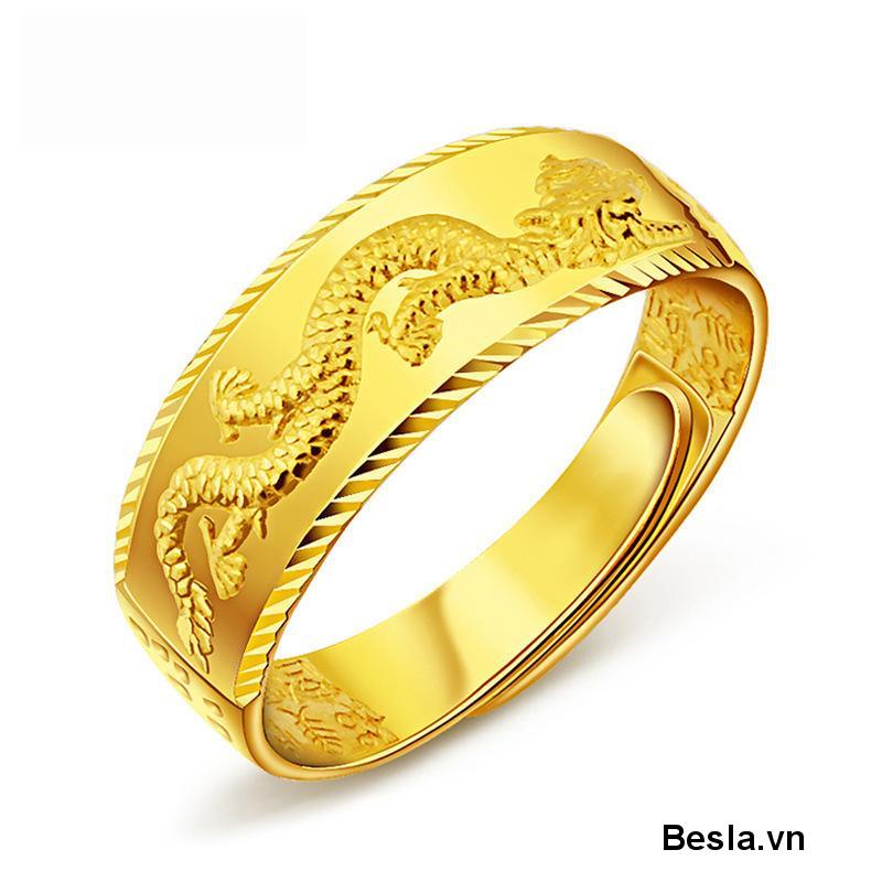Nhẫn Nam Mạ Vàng 24k Thiết Kế Độc Đáo Thời Trang