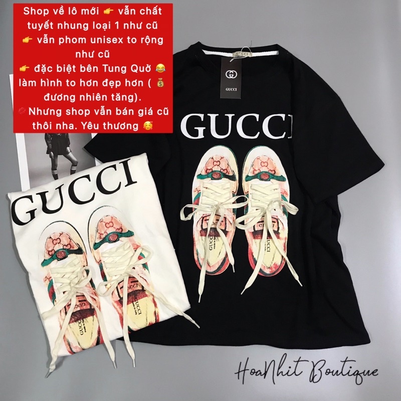 Áo Thun hình đôi giày  ÁO PHÔNG CHẤT TUYẾT NHUNG LOẠI 1