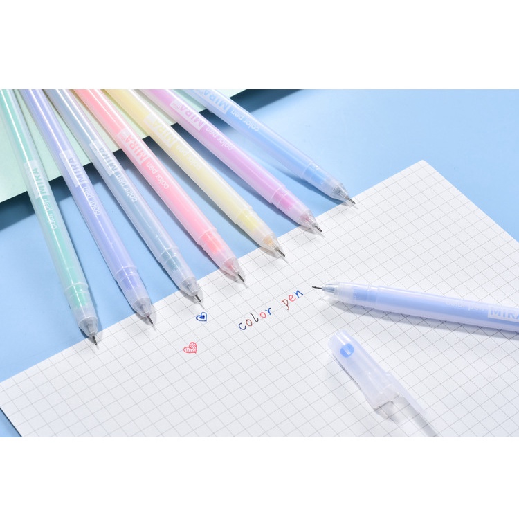 Bút gel ngòi 0.5mm Mira nhiều màu tùy chọn nét mượt, viết calligraphy, trang trí sổ