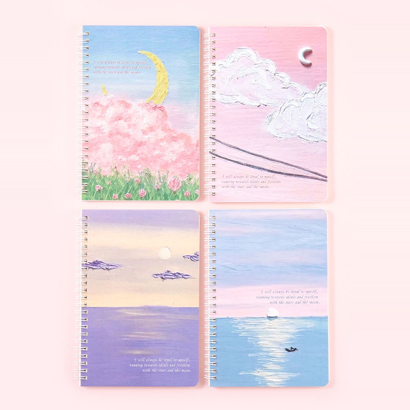 1 Cuốn Sổ Tay Khổ A5 Vẽ Tranh Sơn Dầu Sáng Tạo