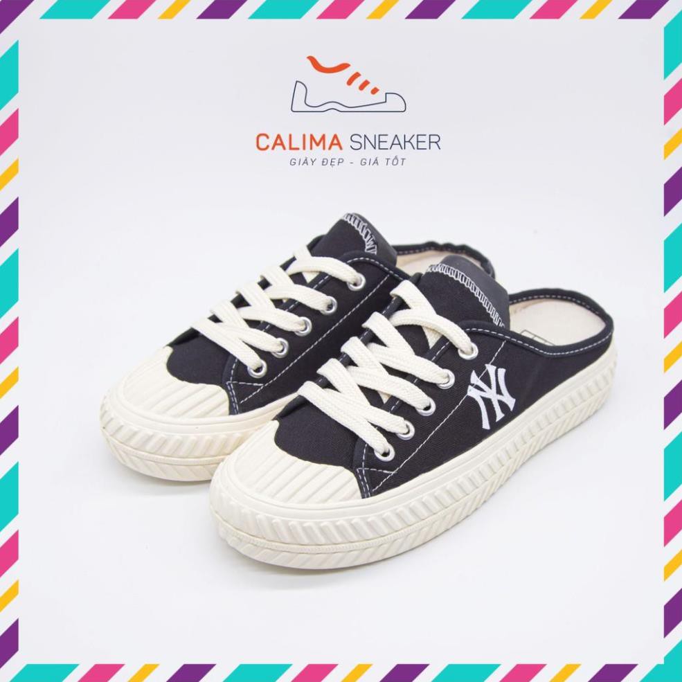 [HOT TREND HÈ 2021] Sục NY, giày đạp gót NY đen/trắng/đen chữ NY hoa/trắng chữ NY hoa 36-43 | BigBuy360 - bigbuy360.vn