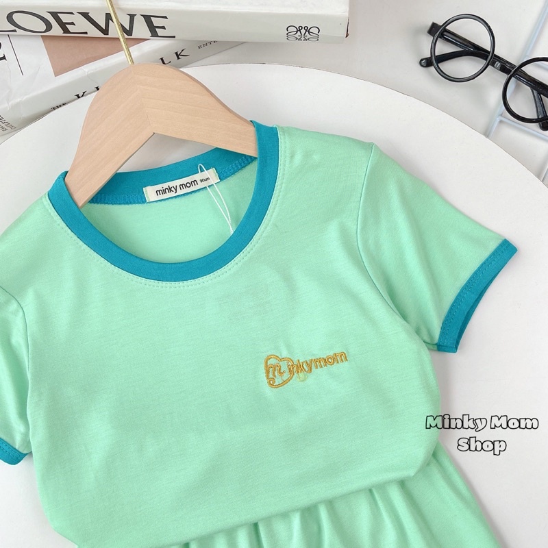 Bộ Cộc Tay Thun Lạnh Minkymom Cho Bé Trai Bé Gái (8-28kg) - Minkymomshop Ms015