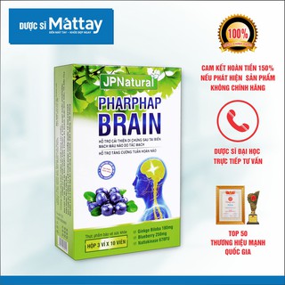 Pharphap Brain - Hộp 30 Viên - Tăng Cường Tuần Hoàn Máu Não, Chống Đột Quỵ