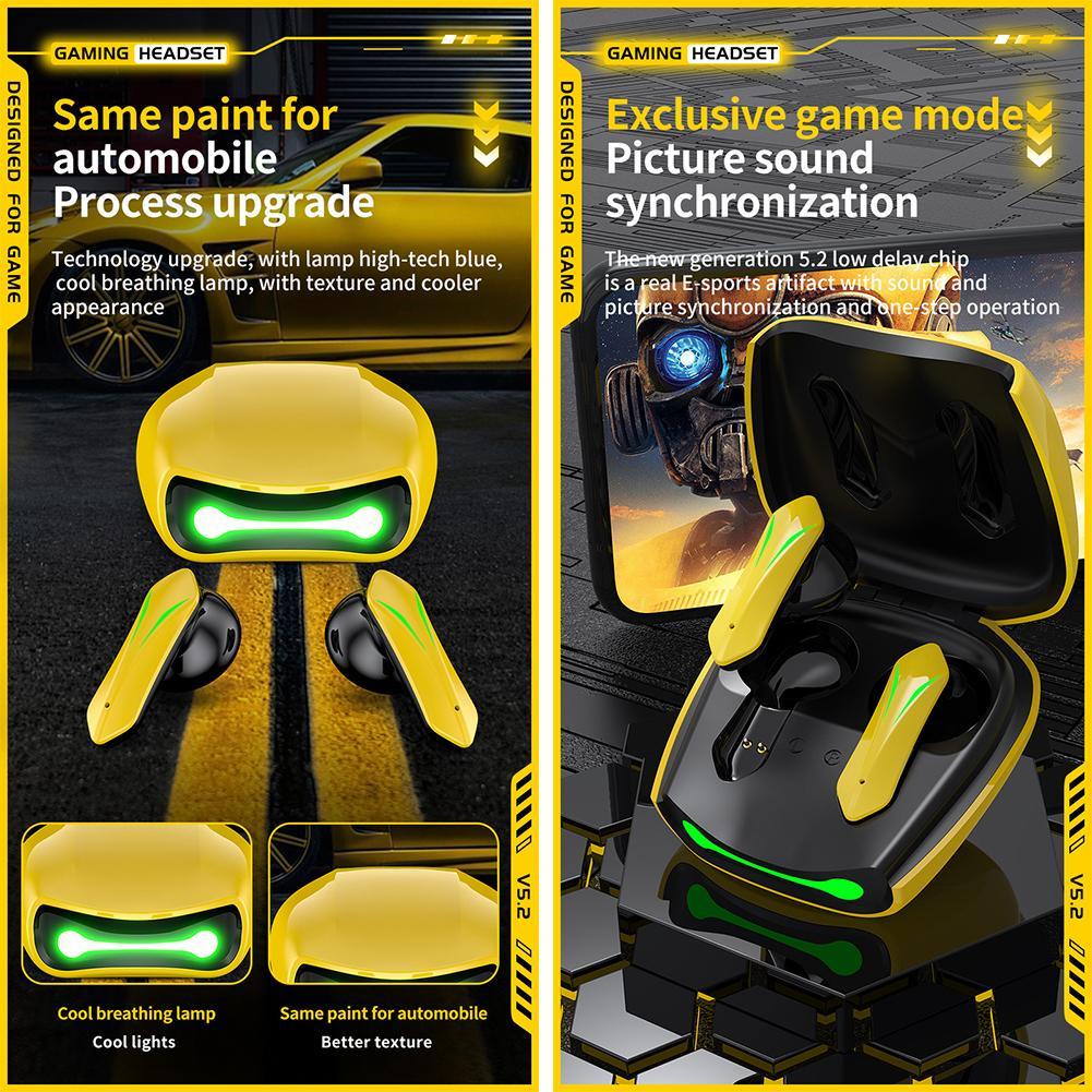 Tai nghe bluetooth T33 Gaming Bluetooth 5.1 TWS Chống Tiếng Ồn Tai nghe bluetooth T33 Gaming Bluetooth 5.1 TWS Chống Tiếng Ồn