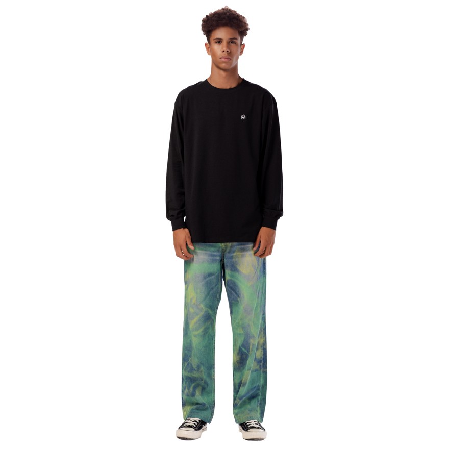 5THEWAY 5TW/RTW Ready to Wear Long Sleeve Traditional Tee Black Aka Áo Thun Trơn Tay Dài Màu Đen