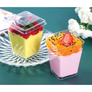 10 ly nhựa đựng bánh mousse LC24 ( có nắp)