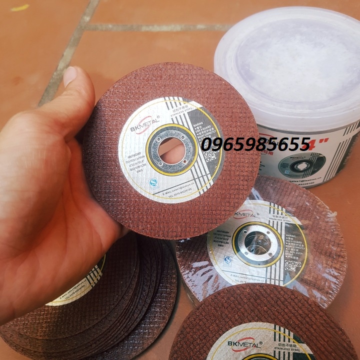 Đá cắt sắt, cắt inox màu đỏ loại xịn hộp 50 viên