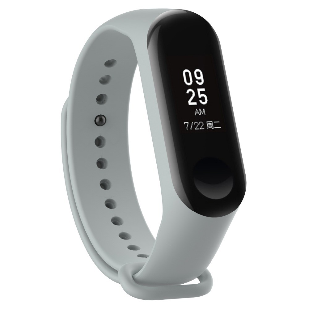 Dây đeo thay thế chất liệu silicon nhiều màu sắc cho Xiaomi Mi Band 3 4