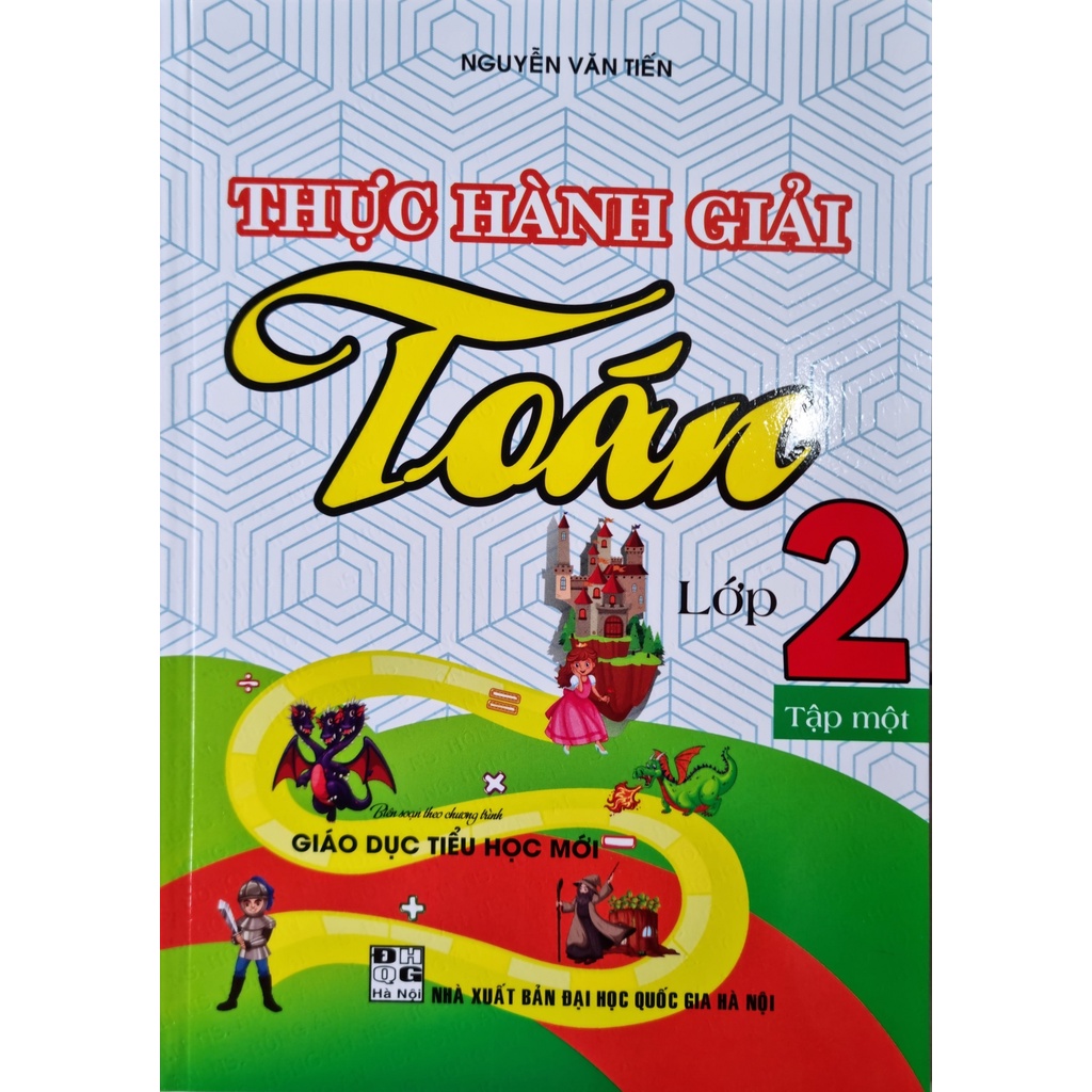 Sách - Combo Thực hành giải toán 2 (tập 1+2) theo chương trình giáo dục tiểu học mới - NXB ĐHQGHN