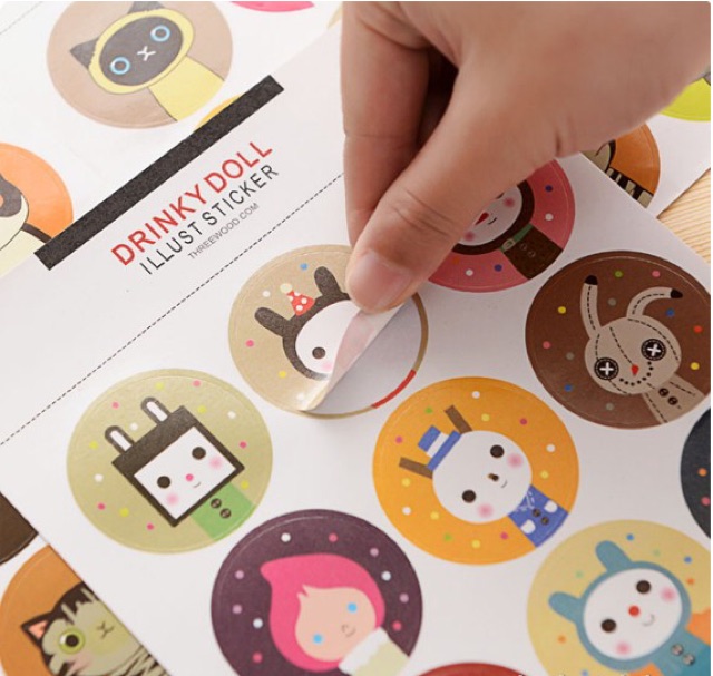 Bộ 2 sticker trang trí mèo K1510