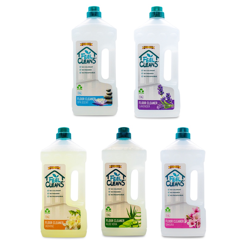 Nước Lau Sàn FeelCleans Can 1.5L (Nhiều mùi hương lựa chọn)