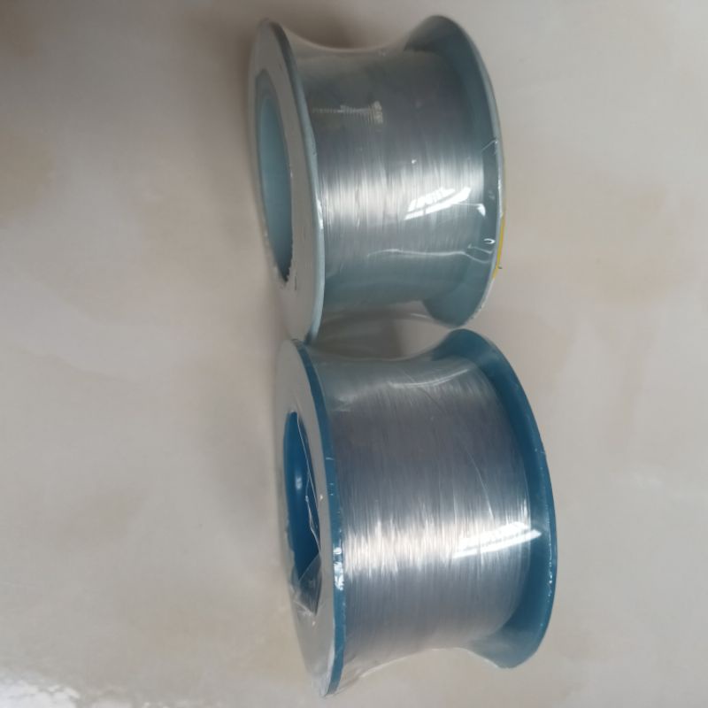 Cuộn dây cước số 5 xỏ hạt, xỏ handmade, làm dây đeo khẩu trang cuộn dài 200m