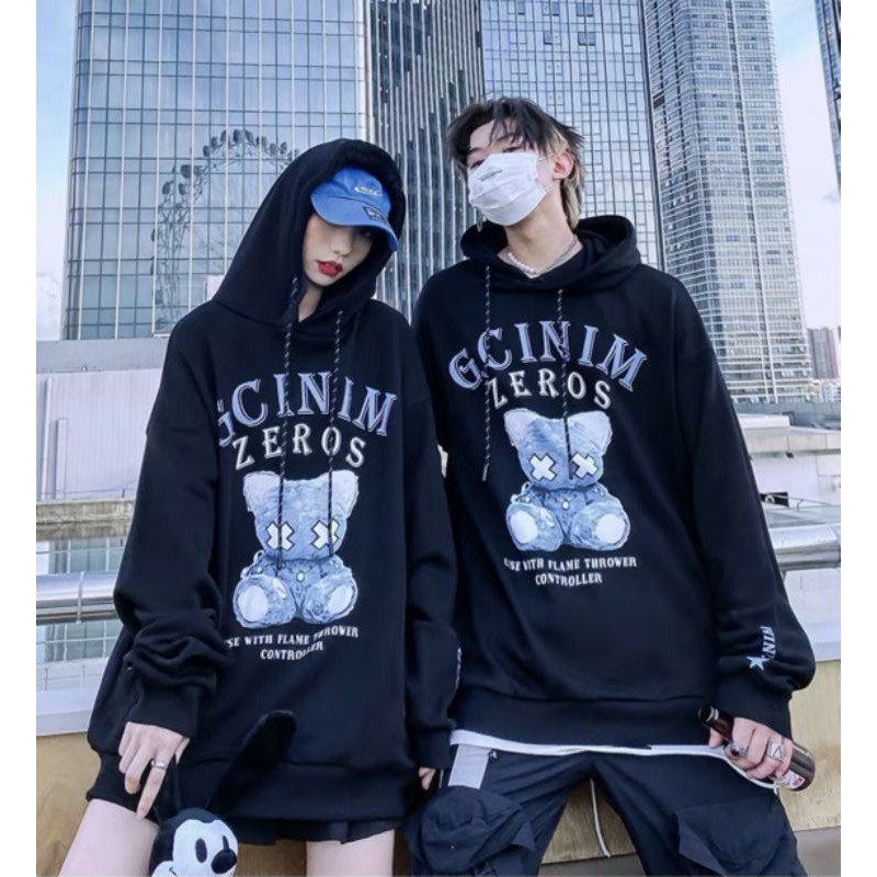[ VẢI NỈ - SIÊU ĐẸP ] Áo Khoác hoodie form rộng Đen Khoá Kéo Siêu Hot 2021 dành cho nam và nữ | BigBuy360 - bigbuy360.vn