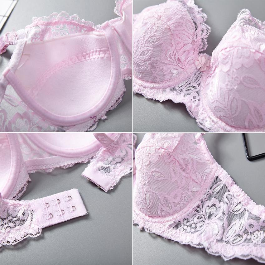 Áo lót ren mút mỏng có gọng nâng ngực - Áo ngực ren 2004