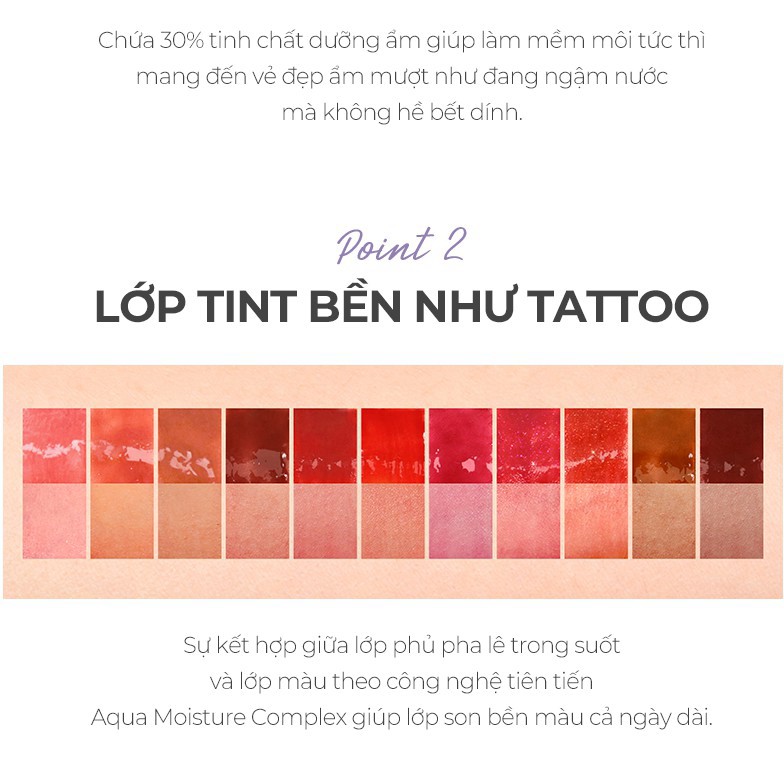 tuan203 Son Tint Bóng Cho Đôi Môi Căng Mọng Merzy Aurora Dewy Tint 5.5g tuan203