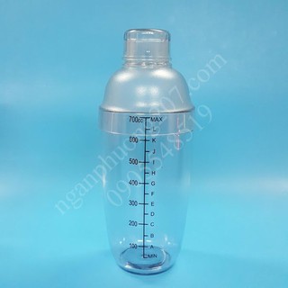 Bình lắc  Shaker 700ml có vạch chia in đậm