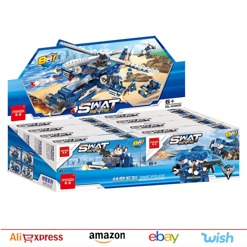 Đồ Chơi Lego Swat Cảnh Sát Mô Hình Ô Tô, Xe Tăng, Máy Bay, Tàu Ngầm, Tàu Chiến DLC005 - ToyF