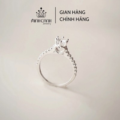 Nhẫn Bạc Nữ Ổ Đá Cổ Tim Minh Canh Jewelry