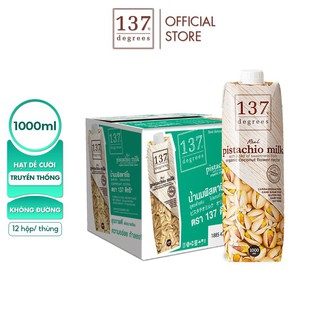 [Thùng 12 hộp] Sữa Hạt Dẻ Cười Nguyên Chất 137 Degrees 1L hộp