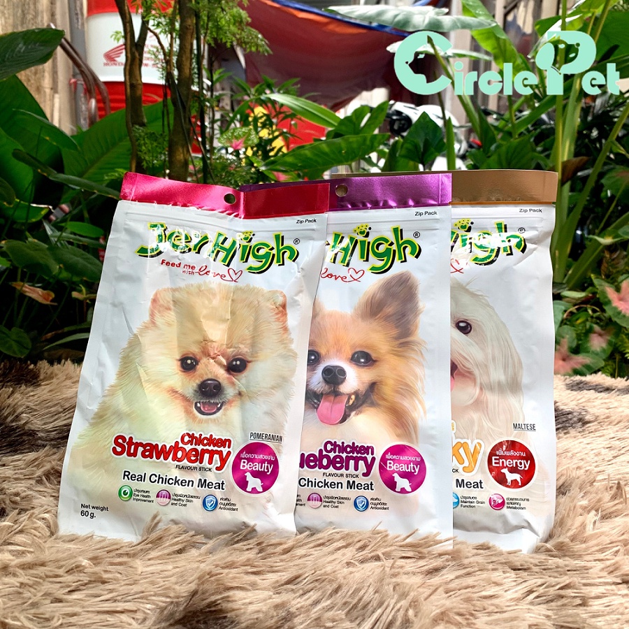 Snack Dinh Dưỡng - Bánh Thưởng Cho Chó Jerhigh Nhiều Vị Siêu Dinh Dưỡng Hàng Thái Lan Gói 70gr - Circle Pet