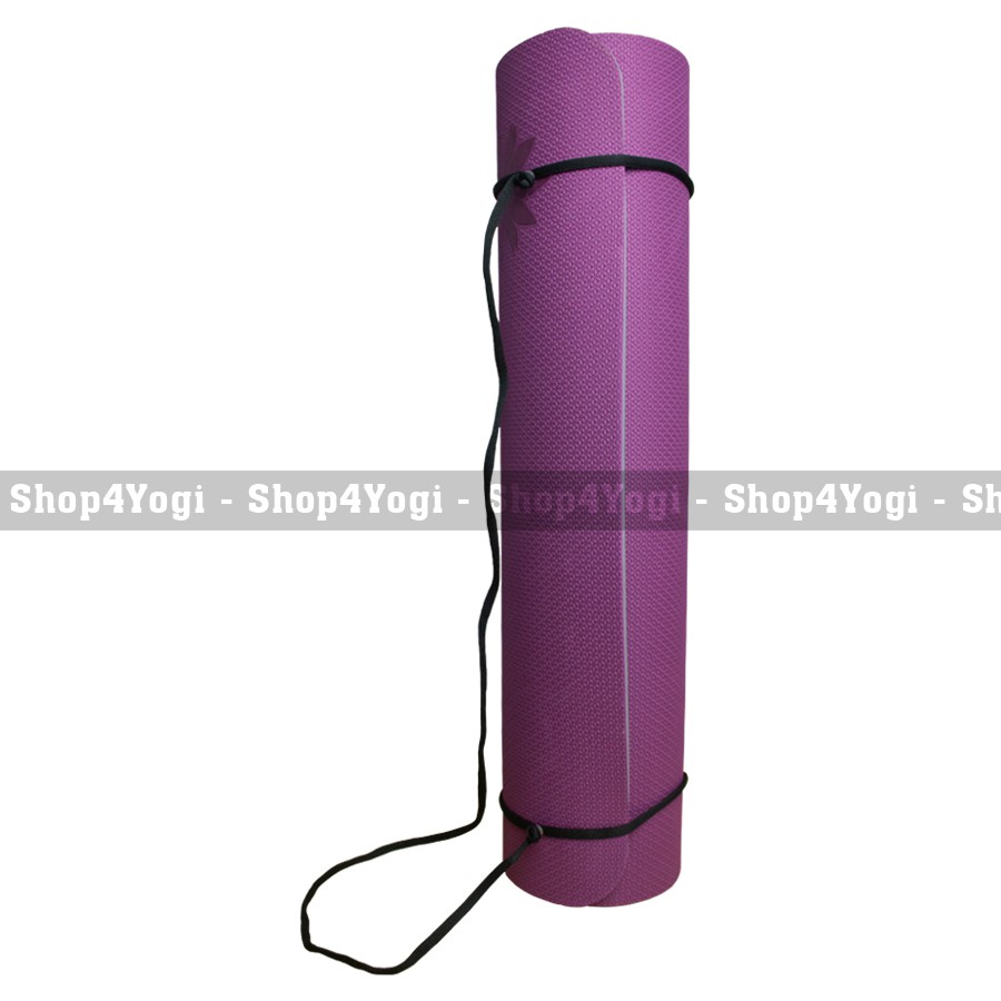 Thảm Tập Yoga GYM Zera Mat TPE 6mm 1 Lớp Kèm Túi &amp; Dây Cột | Nhiều Màu Lựa Chọn