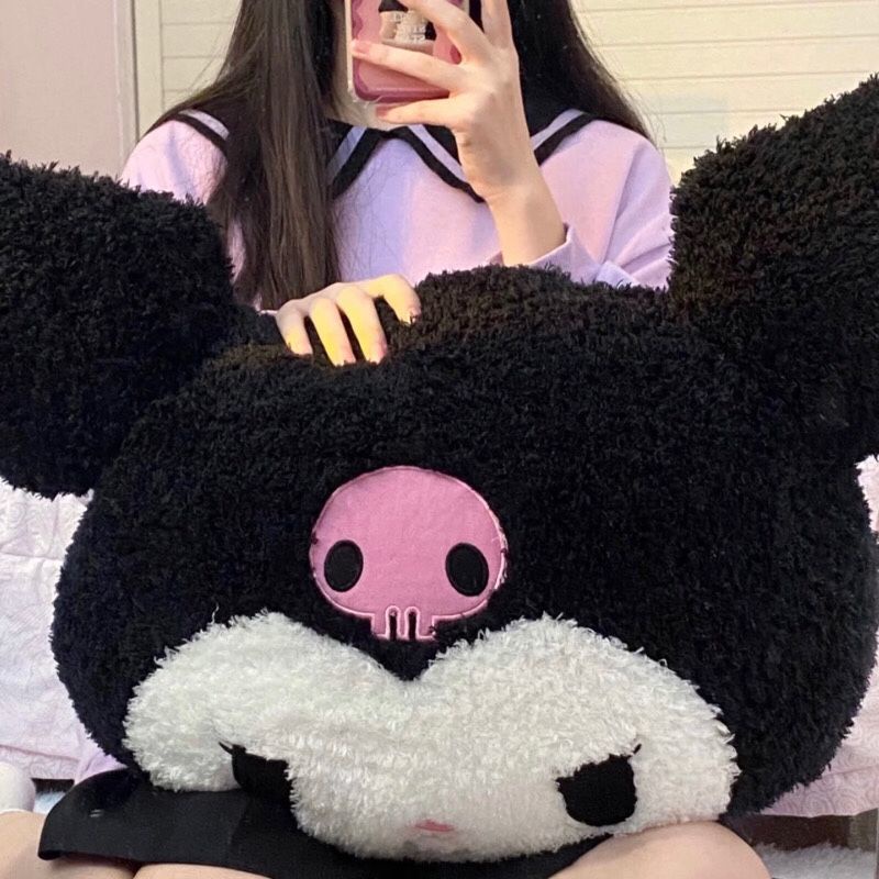 Gối Nhồi Bông Hình Kuromi Dễ Thương Dùng Làm Quà Tặng Sinh Nhật Cho Nam Nữ