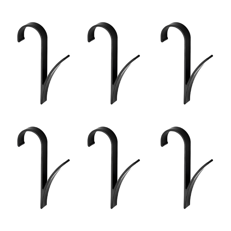 Set 6 Móc Treo Khăn Tắm Hình Chữ U Bằng Kim Loại