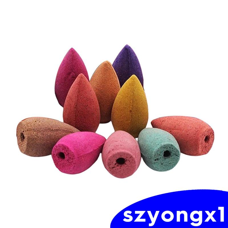 Set 1 10 Nhang Trầm Hương Chảy Ngược Hình Nón Dành Cho Tập Yoga Thiền Định
