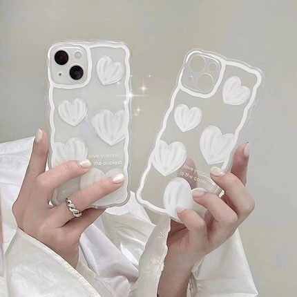 Ốp điện thoại TPU mềm viền lượn sóng màu trong suốt thích hợp cho For iPhone14  13 13pro 13Pro Max 11 7+ 8+ Xr XS 13 12 Pro Max