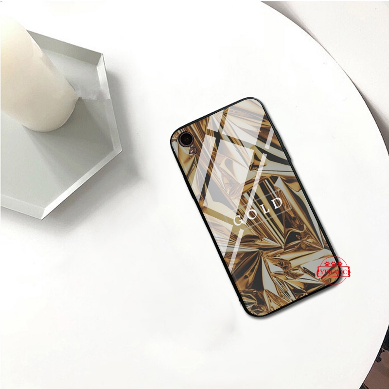 Ốp điện thoại kính cường lực hình đá hoa cương cho Oppo A37 A3S A5 A39 A7 A5S A77 F5 F9 F11 Pro | BigBuy360 - bigbuy360.vn