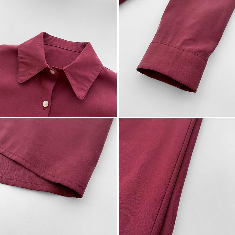 Plus Áo Sơ Mi Chiffon Dáng Rộng Size Lớn Thời Trang Mùa Xuân