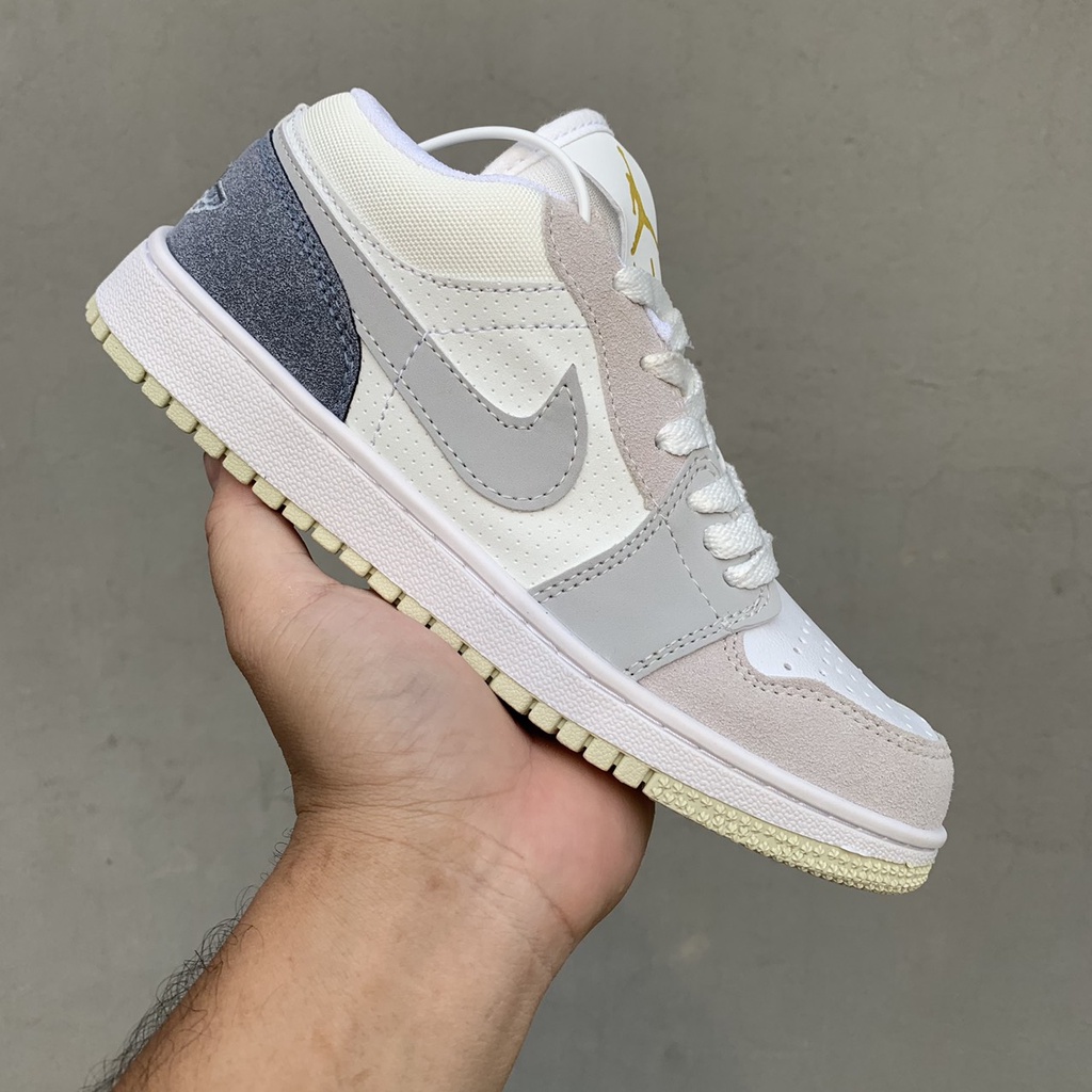 GIÀY THỂ THAO JORDAN 1 CỔ THẤP MÀU XÁM XANH , giày dép sneaker nam nữ hot hit JD1 paris full box | BigBuy360 - bigbuy360.vn