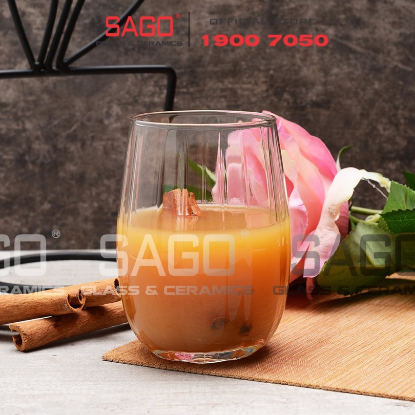 Ly Thủy Tinh Deli Linka Rock 380ml | Cốc Thủy Tinh Cao Cấp