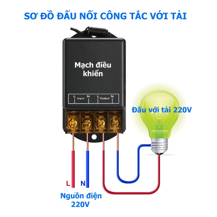 Bộ công tắc điều khiển từ xa cho máy bơm nước máy rửa xe công xuất lớn [MẪU MỚI 2020] - bộ điều khiển rf