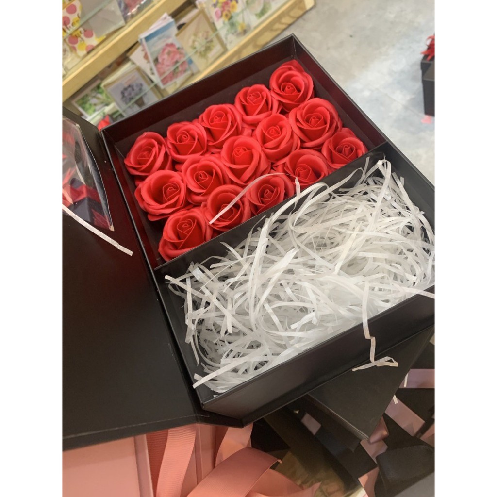 Hộp hoa hồng  sáp 10 - 16 bông